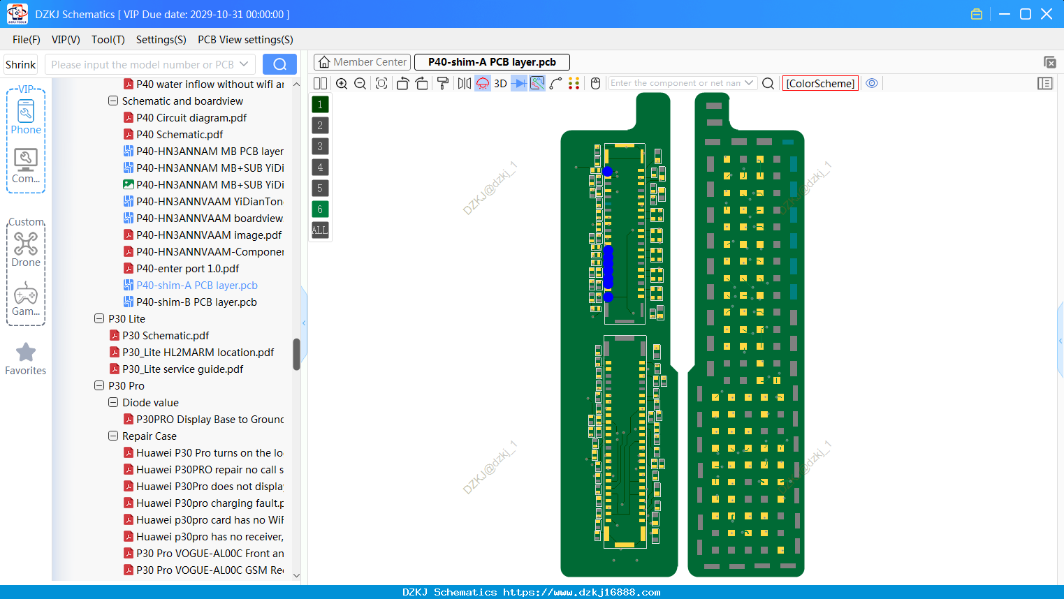 Huawei P40-shim-A PCB Layer